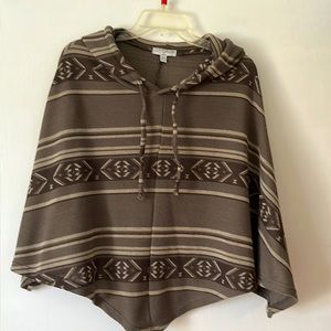 Cotton On South Western Design Hoodie Poncho